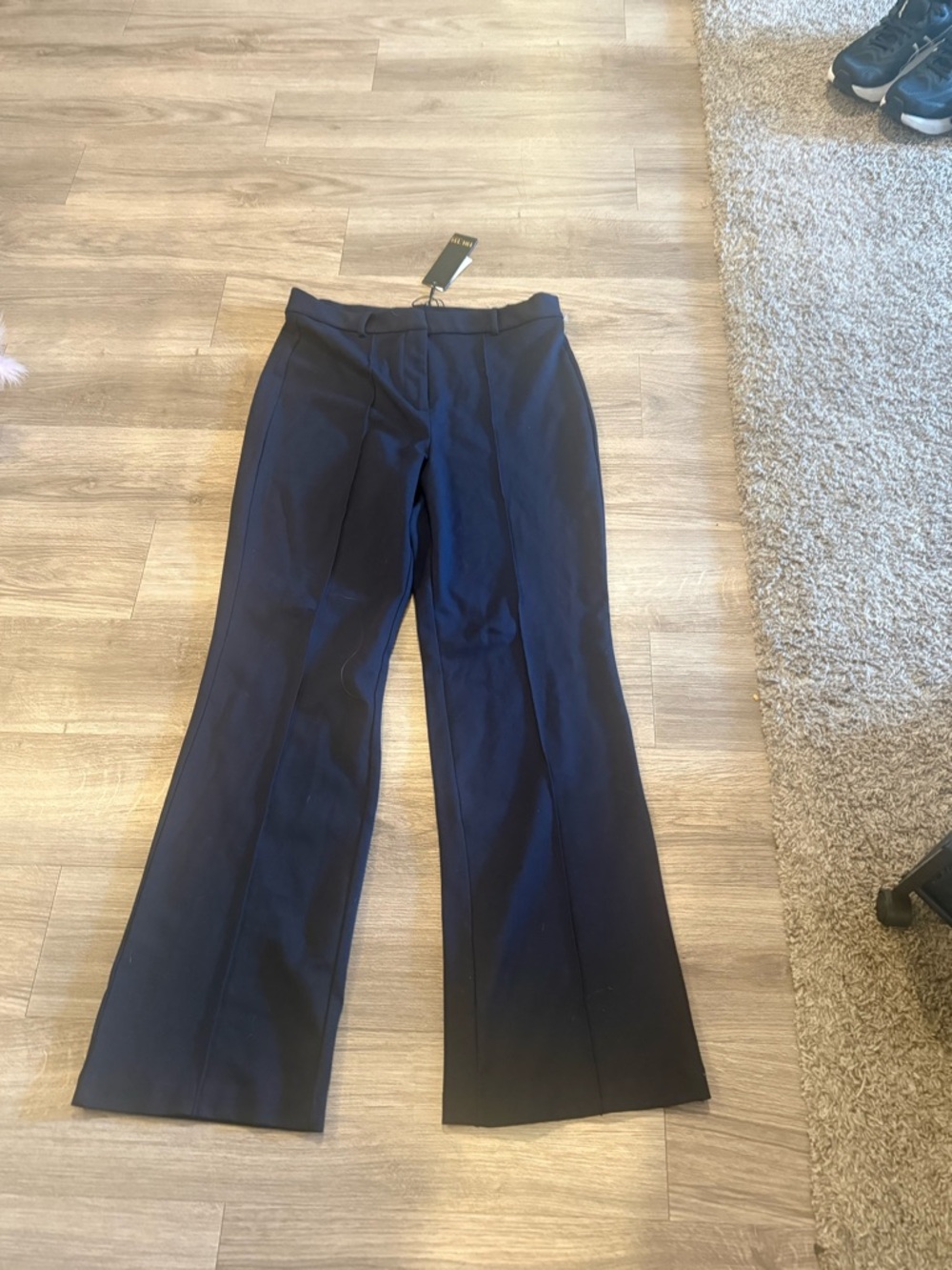 TRULY Navy Wide-Leg Dress Pants NWT